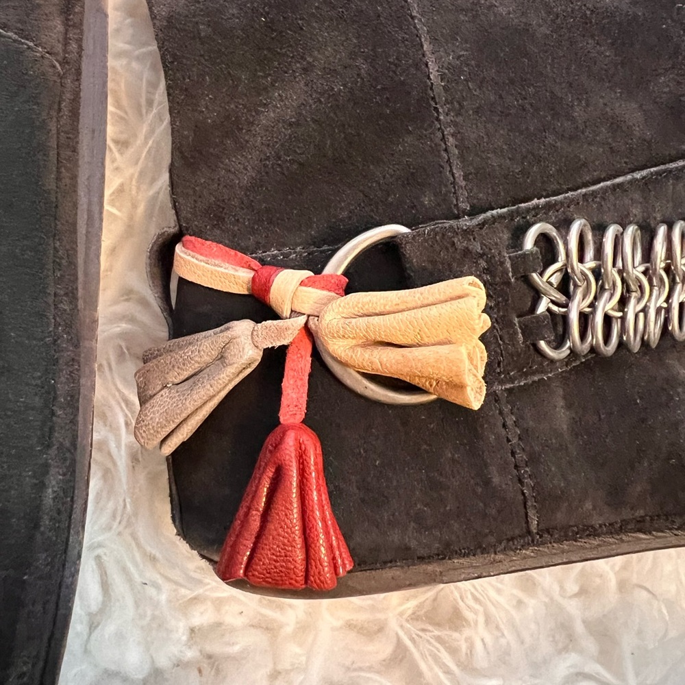 Isabel Marant for H&M suede tassled boots size 6.5 - Picture 7 of 12